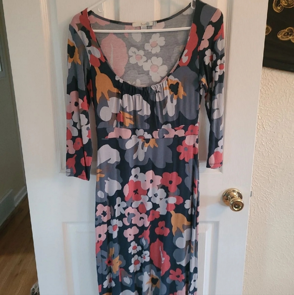 Boden Scoop Neck Floral Dress